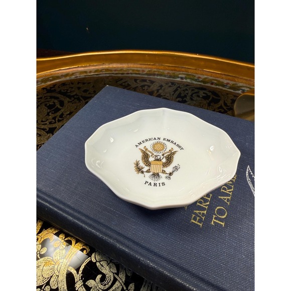Vintage Raynaud Limoges American Embassy Paris Porcelain Dish - Picture 13 of 13